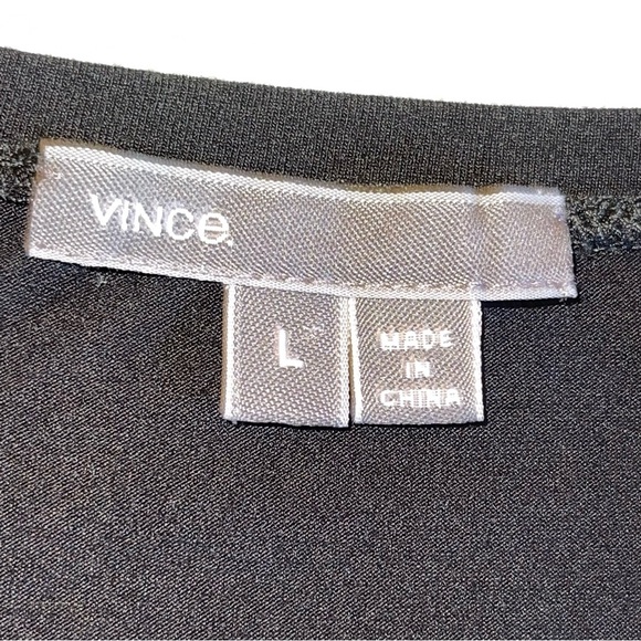 Vince Hi Low Black Scoop Neck Tank Top  Size L - Picture 14 of 15